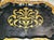 Traditional 1950s Black and Gold Plated Serving Tray For Sale - Image 3 of 7