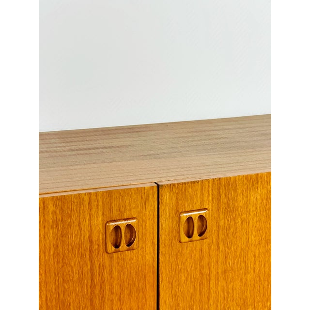 Vintage Scandinavian Sideboard in Teak with Black Metal Legs, 1960 For Sale - Image 14 of 18