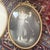 Early 20th Century Antique Gesso Oval Frames with Convex Bubble Glass A stunning, matching pair of early 20th-century...