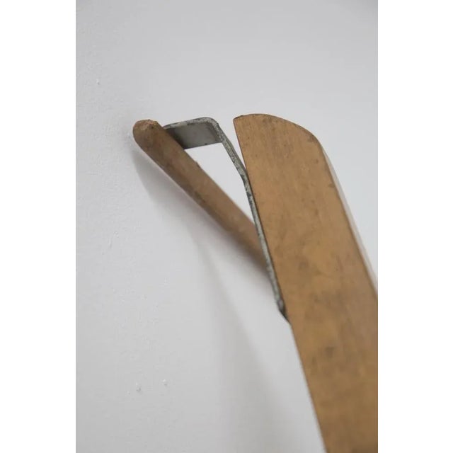 Mid-Century Modern Vintage Italian Wooden Ladder For Sale - Image 3 of 8