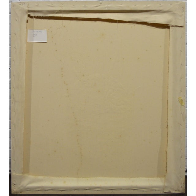 1990s Scott Brodie Modernist Painting With Gallery Label For Sale - Image 10 of 10