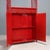 Vintage Bookcase in Red Bamboo and Glass, 1980s For Sale - Image 5 of 10