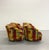 Late 20th Century Vintage Postmodern Geometric Upholstered Swivel Chairs – Set of 4 For Sale - Image 5 of 8