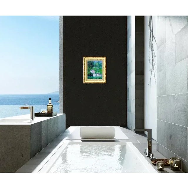 Original oil painting of a couple of boats in Noyo Harbor, Fort Bragg, CA. 8x10 on linen panel Signed: Haas Does not come...