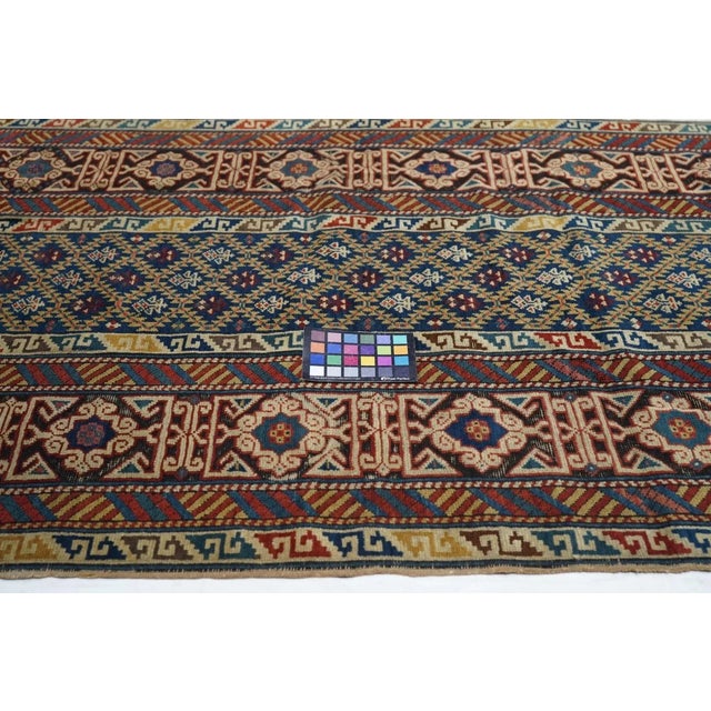 Antique Kuba Rug 3'7'' x 8'3'' For Sale - Image 10 of 10