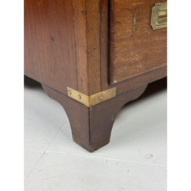 Campaign Chest of Drawers in Mahogany, 1800s For Sale - Image 5 of 18