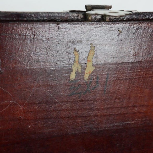 Antique Chinese Polychromed Chinoiserie Document Box C1890 For Sale - Image 10 of 16
