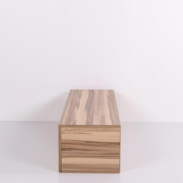 Wall-Mounted Cabinet in Acacia Wood with Two Compartments, 2010 For Sale - Image 3 of 10