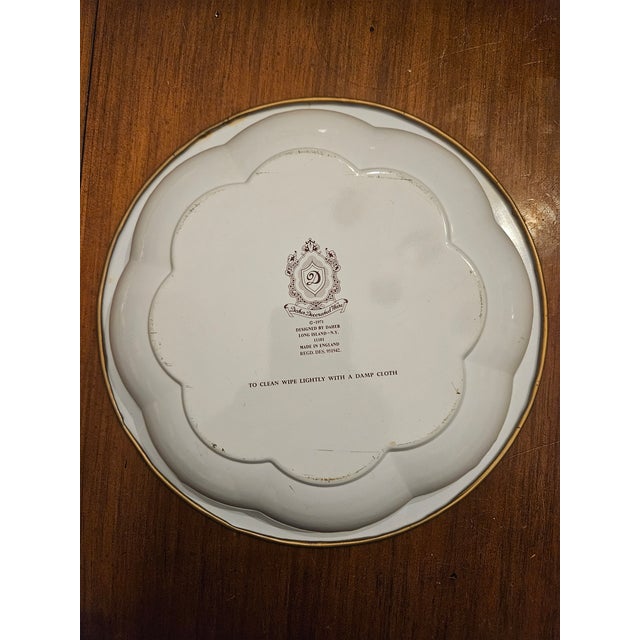 Vintage Mid Century Modern Daher Decorated Ware 1970s. Beautiful Chinoserie Tin Bowl to decorate your home.