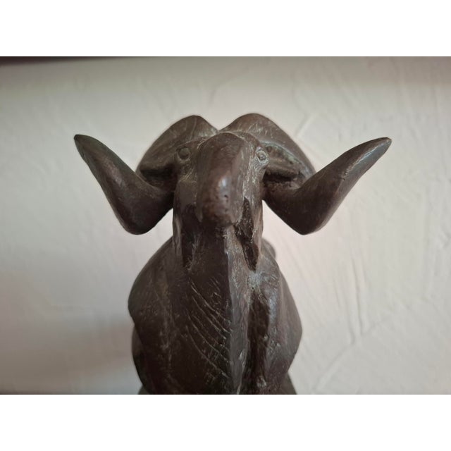 Bronze Ram on Boat by Christoph Fischer, Worpswede, 1997 For Sale - Image 4 of 6