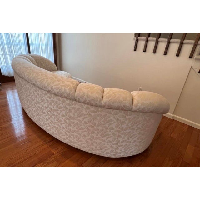 1980s 1980 Postmodern Curvy Kidney Sofa For Sale - Image 5 of 7