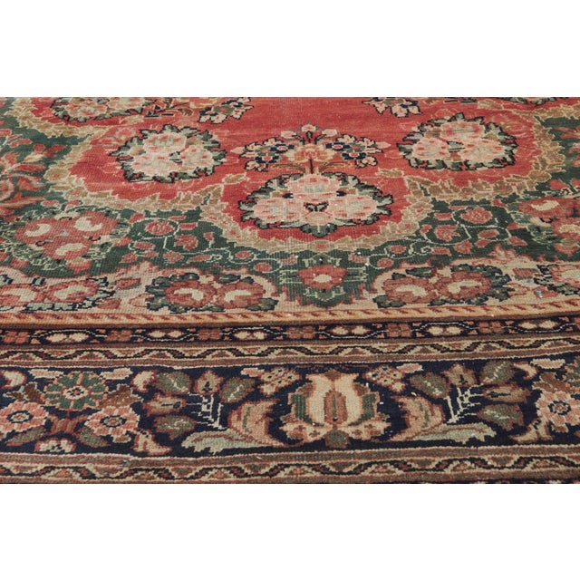 Early 20th Century Antique Persian Mahal Rug, 10'11 X 14'10 For Sale - Image 5 of 10