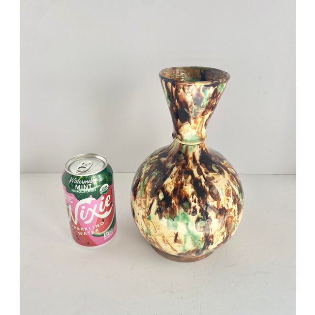Mid 20th Century Vintage French Jaspé Wine Carafe For Sale - Image 9 of 12