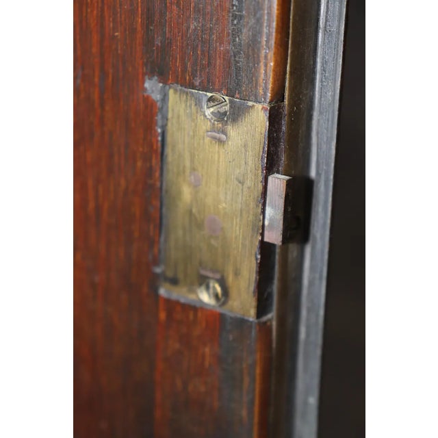 Antique 19th Century English Satinwood Vitrine – Narrow Display Cabinet With Inlay Detail For Sale - Image 10 of 10