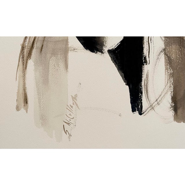 Abstract Geisha Watercolor For Sale - Image 4 of 4