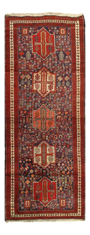 Navy Blue Antique n.w Runner 3'8" X 9'8" 14381