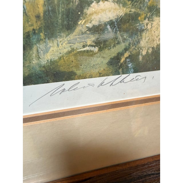Robert Abbett Hasty Exit Lithograph, Signed For Sale - Image 4 of 12
