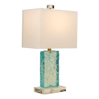 Azure Aqua Accent Lamp For Sale