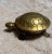 M. Unique Mid-Century Modern era two piece Brass turtle keepsake. Sticker on bottom is white and reads: MADE IN INDIA. (in...
