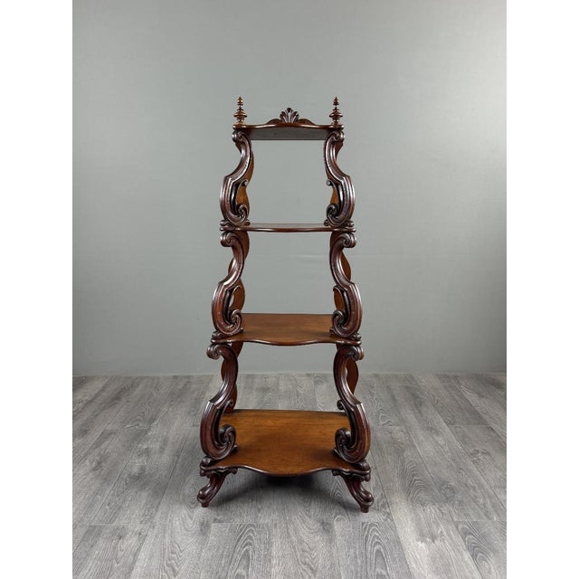 Brown 19th Century Carved Oak Shelf For Sale - Image 8 of 12
