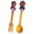 Brown 1950s Anri Italian Hand Carved Wood Salad Server Set Italy For Sale - Image 8 of 8