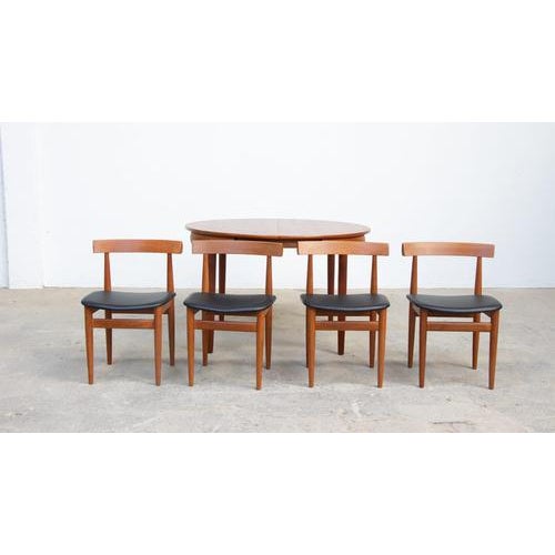 Roundette Dining Table and Chairs by Hans Olsen for Frem Røjle, 1960, Set of 5 For Sale - Image 10 of 11