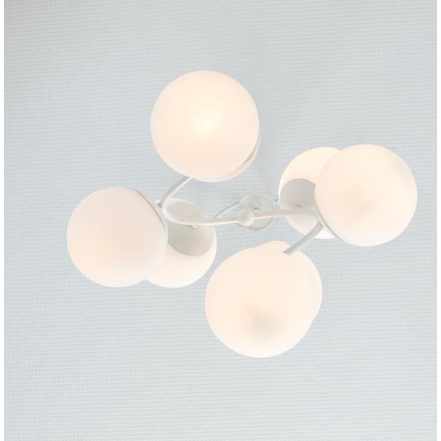 Gold Mid-Century Orbital Pendant Lamp attributed to Kaiser Idell / Kaiser Leuchten, Germany, 1970s For Sale - Image 8 of 14