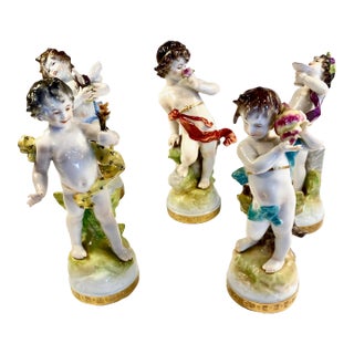 Rudolstadt-Volkstedt Porcelain--Grouping of Putti For Sale