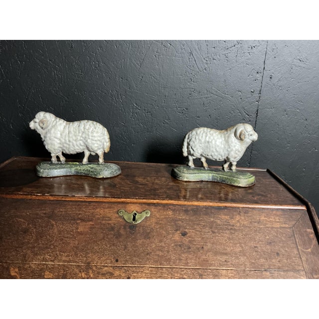 Victorian Cast Iron Sheep, 1890, Set of 2 For Sale - Image 6 of 6