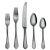 Contemporary Mepra Dolce Vita 20 Piece Flatware Set, Mirror Oro Black For Sale - Image 3 of 3