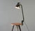 Clamp on Desk Lamp By Viktoria Circa 1930s - Vitreous enamel shade - Adjustable arm and shade - Cast iron base - Takes E27...