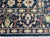 Navy Blue Afghan Sultani Natural Dye Wool Rug, Persian Floral Botanical Design, 8′2″ × 9′11″ For Sale - Image 11 of 16
