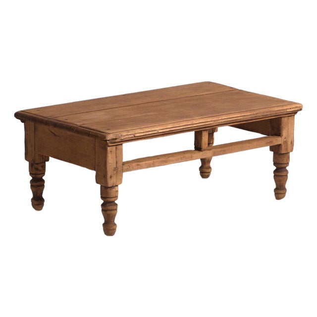 Vintage Pine Low Table, 1930 For Sale