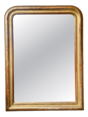 Antique French Louis Philippe Mirror in Gold Gilt, 1840