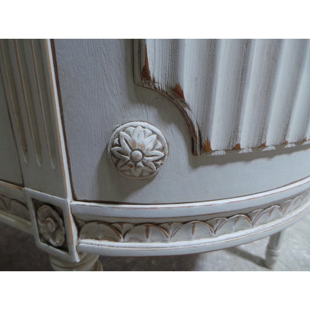 Swedish Gustavian Style 4 Drawer 2 Door Sideboard For Sale - Image 11 of 12