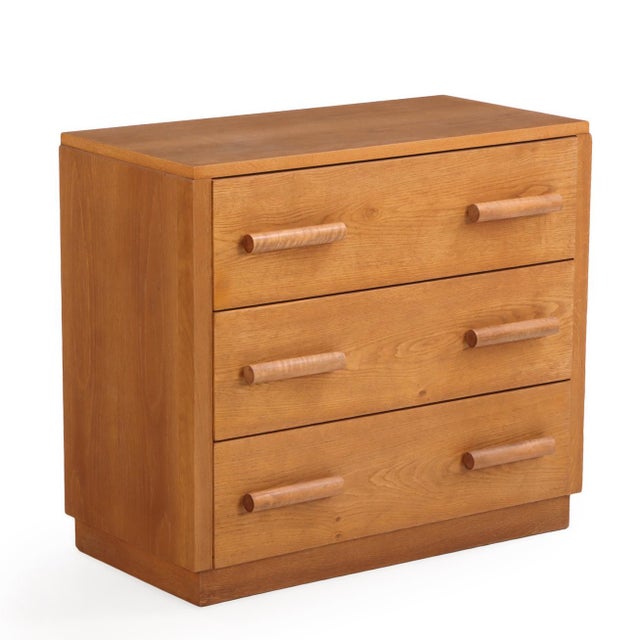 Art Deco French Oak Dresser / Commode, C. 1945 For Sale - Image 3 of 6
