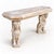 Phyllis Morris Neoclassical Wood Griffin Console Table Att. Phyllis Morris San Simeon Line For Sale - Image 4 of 7