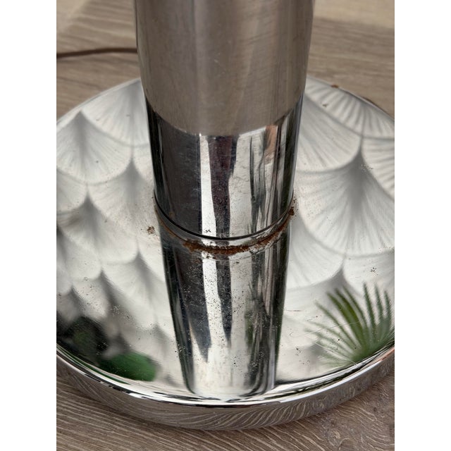 Vintage Mid-Century Modern Atomic Chrome Eyeball Floor Lamp Attributed to Robert Sonneman For Sale In Los Angeles - Image 6 of 8