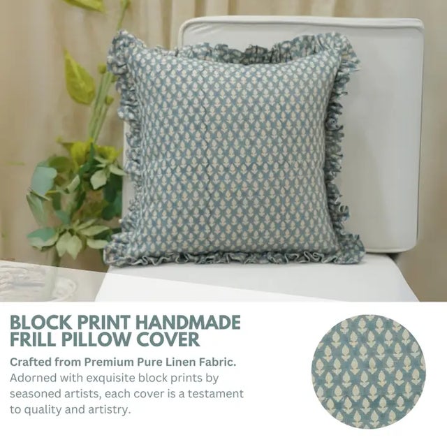 * Fabdivine frill cushion cover – blends timeless textile tradition with soft elegance for modern homes. * Made from pure...