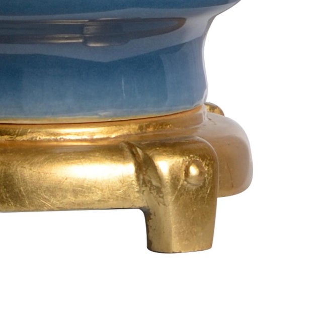 Complement your transitional or contemporary decor with this versatile 32" accent lamp. A warm antique gold leaf finished...