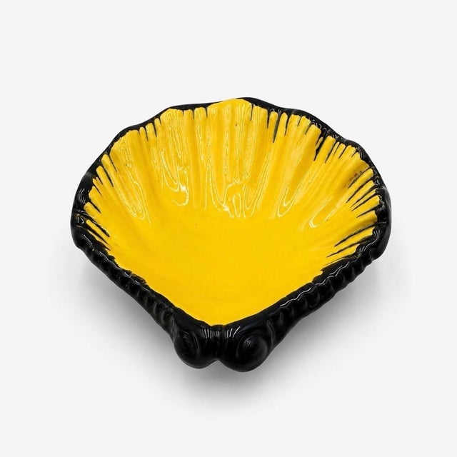 Ceramic Ceramic Seashell Bowls, 1960s, Set of 3 For Sale - Image 7 of 11