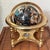Late 20th Century Late 20th Century Black World Globe With Semiprecious Gemstones on Brass Base For Sale - Image 5 of 8