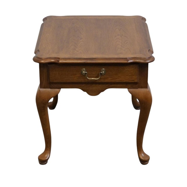 American Thomasville Furniture New American Oak Collection 22" Accent End Table 24531-210 For Sale - Image 3 of 12