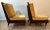 A pair of mid-century modern New Hope Style lounge chairs, featuring nice deep frames, a solid wood base, with tapered and...