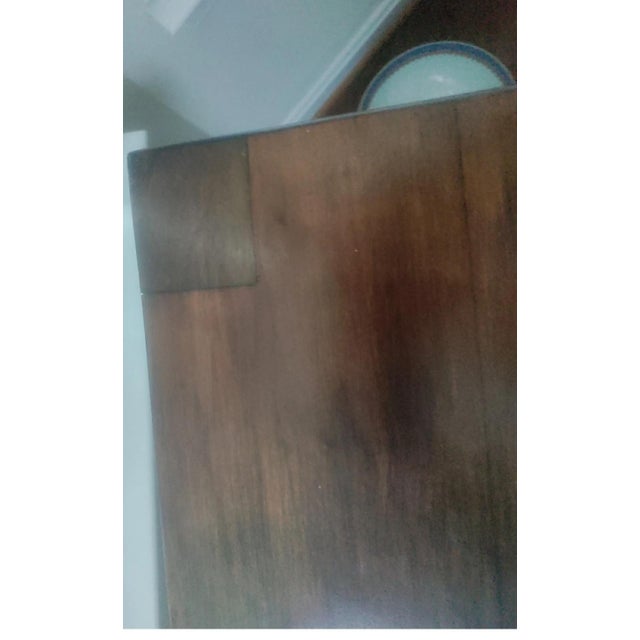 Antique Early 19 Th Century Gaming Table W/Curved Support and Lions Paw Feet For Sale - Image 4 of 4
