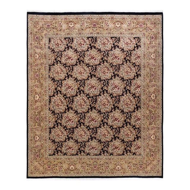 Black Mogul, One-of-a-Kind Hand-Knotted Area Rug in Black, 8' 2" x 10' 0" For Sale - Image 8 of 8