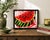 Expressionism Bold Expressionist Watermelon Still Life Painting by Artist, Rebecca Williams For Sale - Image 3 of 10