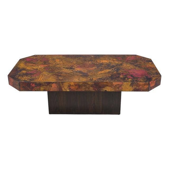 Vintage Copper Coffee Table by Bernhard Rohne, 1970s For Sale