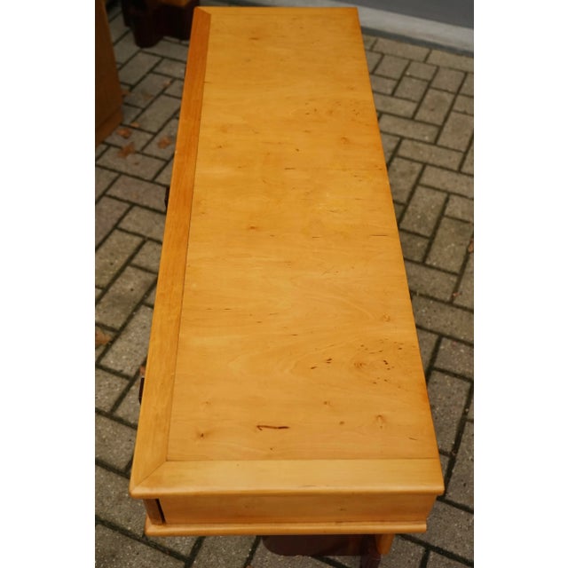 Low Art Deco Vanity Unit in Maple Wood, 1930s For Sale - Image 9 of 10