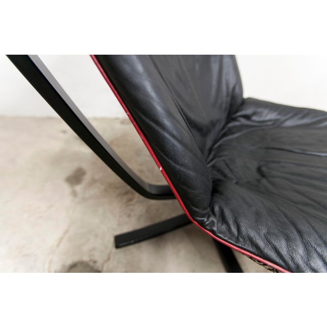 Set of Viking Armchair Set P97 & Ottoman by Sigurd Ressell for Poltrona Frau, 1980s For Sale - Image 3 of 18